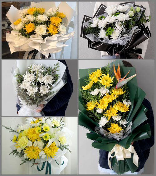 贵州毕节市威宁县东风镇梯田村白事花束代送